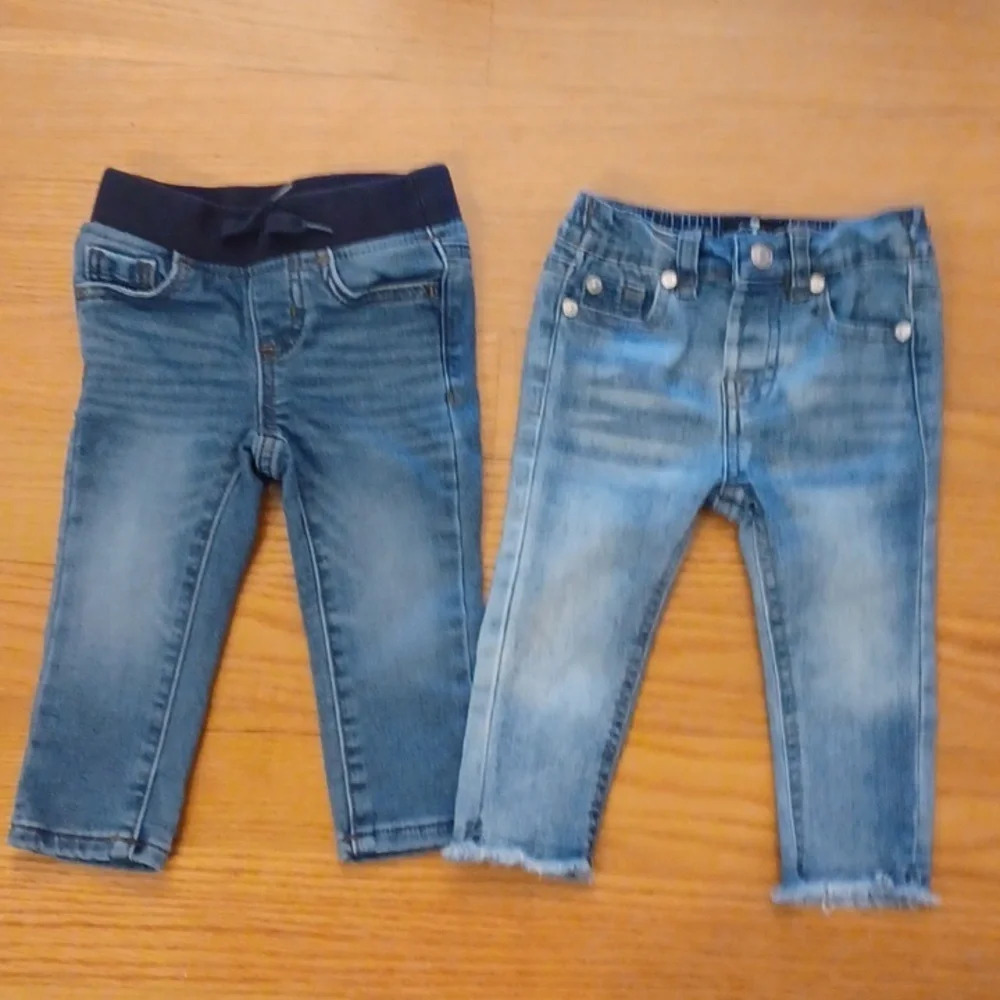 7 for all mankind and Wonder Nation infant girls size 12 months